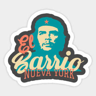 New York El Barrio  -  Spanish Harlem  - El Barrio  NYC Che Guevara Sticker